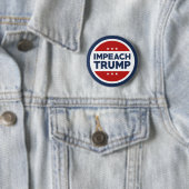 Badge Rond 5 Cm Empêcher Trump (En situation)