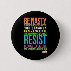 Badge Rond 5 Cm Empêcher Trump d'avoir une vie noire malsaine de r