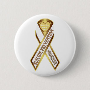Badge Rond 5 Cm Empêchez le suicide