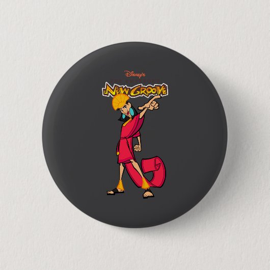 Badge Rond 5 Cm Emperors New Groove Kuzco  (Devant)