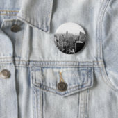 Badge Rond 5 Cm Empire States Building (En situation)
