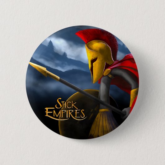 Badge Rond 5 Cm Empires de bâton - Speartan (Devant)