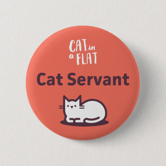 Badge Rond 5 Cm Employé de chat
