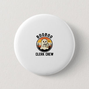 Badge Rond 5 Cm Employé de Halloween BooBoo Équipage de Fantômes V