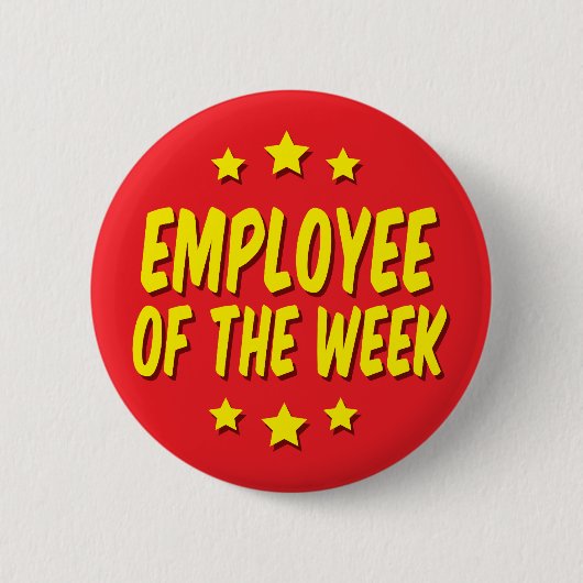 Badge Rond 5 Cm Employé de la semaine (Devant)