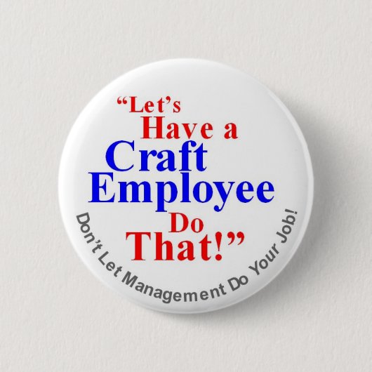 Badge Rond 5 Cm Employé de métier (Devant)