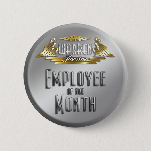Badge Rond 5 Cm Employé du mois (Devant)