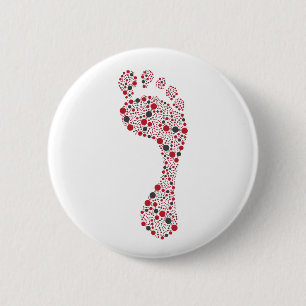 Badge Rond 5 Cm Empreinte carbone