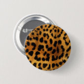 Badge Rond 5 Cm empreinte de léopard girly de guépard animal (Devant & derrière)