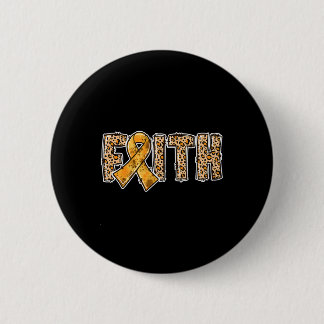 Badge Rond 5 Cm Empreinte de léopard Orange Ribbon Faith Crps Sens