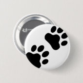 Badge Rond 5 Cm Empreinte de patte (Devant & derrière)