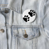 Badge Rond 5 Cm Empreinte de patte (En situation)