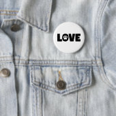 Badge Rond 5 Cm Empreinte de patte d'amour (En situation)