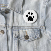 BADGE ROND 5 CM EMPREINTE DE PATTE DE PUMA (En situation)