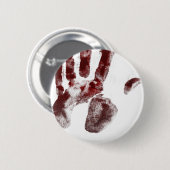 Badge Rond 5 Cm Empreinte de sang de tueur série (Devant & derrière)