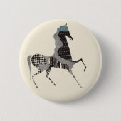Badge Rond 5 Cm empreinte patchwork (Devant)
