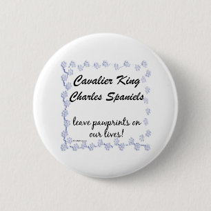 Badge Rond 5 Cm Empreintes Cavalier - Bouton