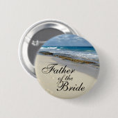 Badge Rond 5 Cm empreintes de pas dans les boutons de sable (Devant & derrière)