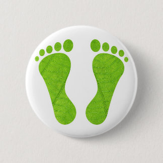 Badge Rond 5 Cm Empreintes de pas d'Eco
