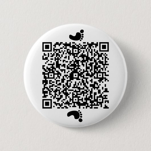 Badge Rond 5 Cm Empreintes de pas sur la lune (Devant)