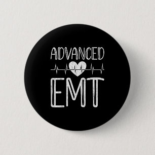 Badge Rond 5 Cm Emt Avancé - Technicien Médicale D'Urgence Ems Pa