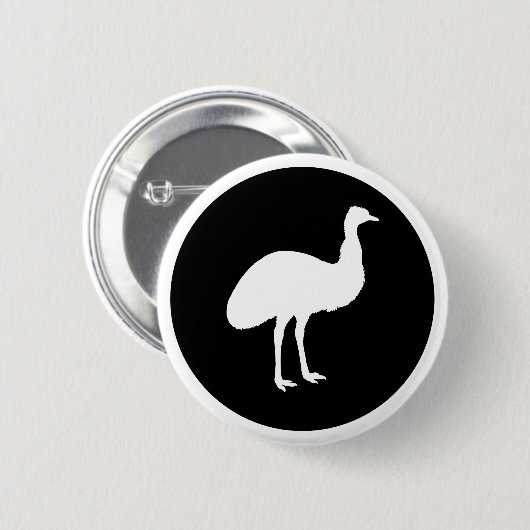 Badge Rond 5 Cm Emu (Devant & derrière)