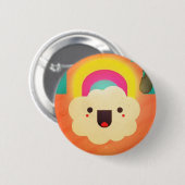 Badge Rond 5 Cm En arcs-en-ciel (Devant & derrière)