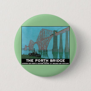 Badge Rond 5 Cm En avant le pont - chemin de fer du nord-est