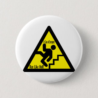 Badge Rond 5 Cm en cas d'urgence