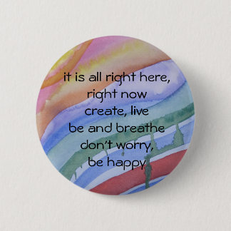 Badge Rond 5 Cm "en ce moment" bouton d'aquarelle