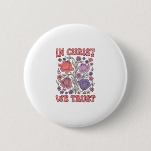 Badge Rond 5 Cm En Christ Nous Avons Confiance Design Vectoriel Fl