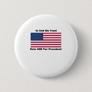 Badge Rond 5 Cm En Dieu, nous faisons confiance