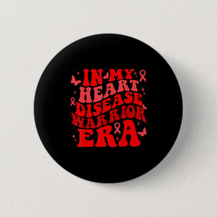 Badge Rond 5 Cm En février, nous portons du rouge pour la sensibil