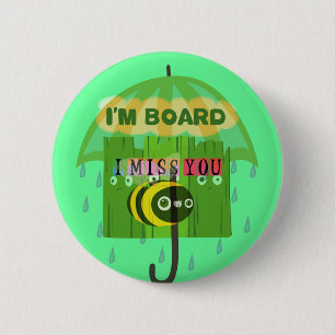 Badge Rond 5 Cm En gros, tu me manques