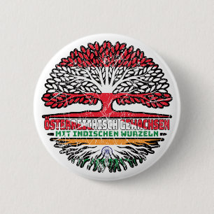 Badge Rond 5 Cm en indien Autriche Baum