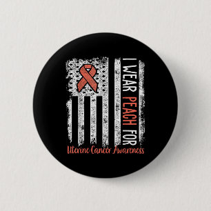 Badge Rond 5 Cm En Juin Nous Portons La Pêche Pour La Sensibilisat