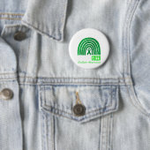 Badge Rond 5 Cm En Juin, Nous Portons Vert Pour La Sensibilisation (En situation)