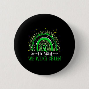 Badge Rond 5 Cm En Mai Nous Portons Le Boho Vert Rainbow La Santé 