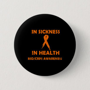 Badge Rond 5 Cm En Maladie Dans La Santé - Soutien Rsdcrps Sensibi