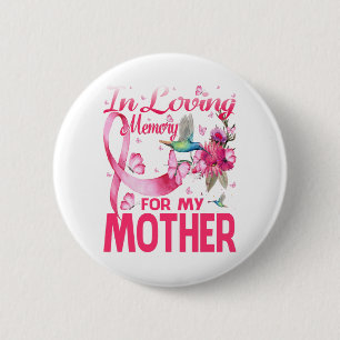 Badge Rond 5 Cm En mémoire d'amour pour ma mère