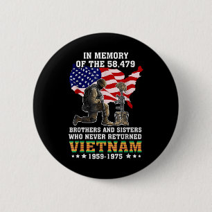 Badge Rond 5 Cm En Mémoire Du Stand Vétérinaire Du Vietnam 58479 P