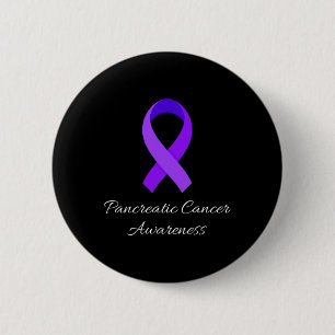 Badge Rond 5 Cm En novembre, nous portons du violet pour la sensib