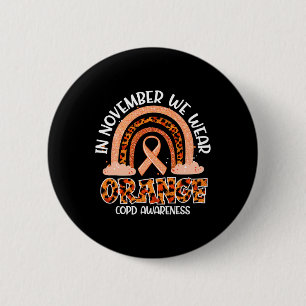 Badge Rond 5 Cm En Novembre Nous Portons Orange Rainbow Crps Sensi