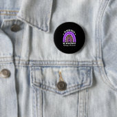 Badge Rond 5 Cm En Novembre Nous Portons Violet Epilepsie Awarenes (En situation)