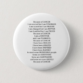 Badge Rond 5 Cm En raison du Cancer