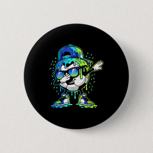 Badge Rond 5 Cm En train de dabler des pépites de glace Garçons de