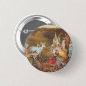 Badge Rond 5 Cm Enchanted Forest by artist John Anster Fitzgerald (Devant & derrière)
