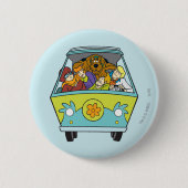 Badge Rond 5 Cm Encombré Dans La Machine Mystérieuse (Devant)