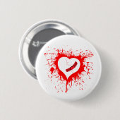 Badge Rond 5 Cm … Encore - grunge Hearted cassée d'alternative (Devant & derrière)