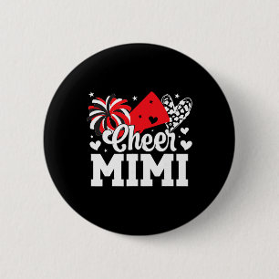 Badge Rond 5 Cm Encourage Mimi d'une pom-pom girl Mimi Cheerleadin